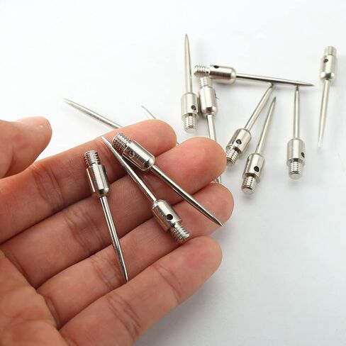 12Pcs Soft Dart Point Converter Steel Dart Point Alloy 2BA Thread Soft Dart Tips Converter Dart Accessories with Rubber O-Rings in Kuwait