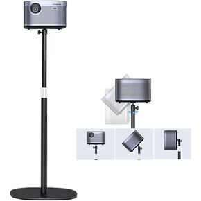 Projector Mount, Universal Projector Stand Height Adjustable 35" to 50" with 360° Angle Rotation, Space-Saving, Compatible with Projectors Vlog DVR Cameras, for Home Office Outdoor Movie