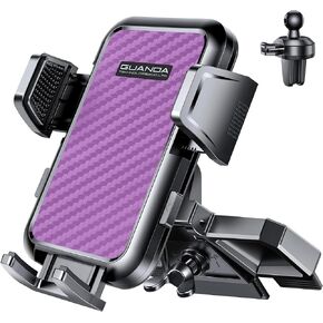 GUANDA TECHNOLOGIES CO., LTD. CD Phone Mount, Upgraded Car Phone Holder [Thick Cases Friendly], 360° Adjustable Universal Phone Mount for Car CD Slot Mount for iPhone & Android Cell Phones (Blue)
