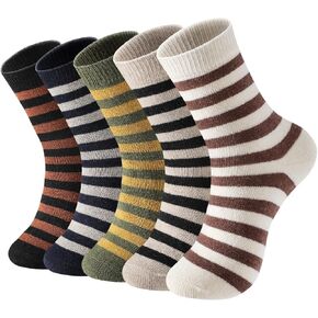Clothirily Wool Socks- Thick Soft Wool Socks for Women, Vintage Warm Womens Wool Socks, Winter Warm Boot Socks for Women Men