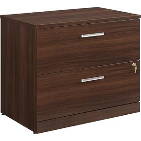 OFFICE WORKS BY SAUDER Affirm Commercial Lateral File Cabinet, L: 35.43" x W: 23.47" x H: 29.29", Classic Cherry