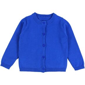 Little Girl Knit Cardigan Sweater - Toddler Button Down School Uniforms Cardigan