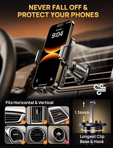 GUANDA TECHNOLOGIES CO., LTD. CD Phone Mount, Upgraded Car Phone Holder [Thick Cases Friendly], 360° Adjustable Universal Phone Mount for Car CD Slot Mount for iPhone & Android Cell Phones (Blue) in Kuwait