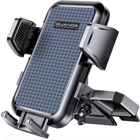 GUANDA TECHNOLOGIES CO., LTD. CD Phone Mount, Upgraded Car Phone Holder [Thick Cases Friendly], 360° Adjustable Universal Phone Mount for Car CD Slot Mount for iPhone & Android Cell Phones (Blue) in Saudi Arabia