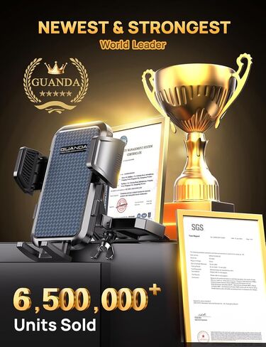 GUANDA TECHNOLOGIES CO., LTD. CD Phone Mount, Upgraded Car Phone Holder [Thick Cases Friendly], 360° Adjustable Universal Phone Mount for Car CD Slot Mount for iPhone & Android Cell Phones (Blue) in Saudi Arabia