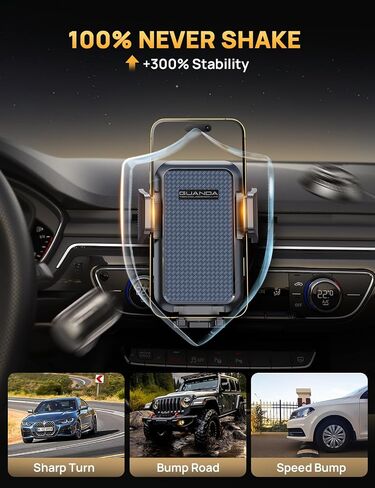 GUANDA TECHNOLOGIES CO., LTD. CD Phone Mount, Upgraded Car Phone Holder [Thick Cases Friendly], 360° Adjustable Universal Phone Mount for Car CD Slot Mount for iPhone & Android Cell Phones (Blue) in Saudi Arabia