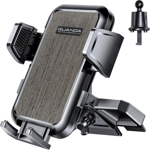 GUANDA TECHNOLOGIES CO., LTD. CD Phone Mount, Upgraded Car Phone Holder [Thick Cases Friendly], 360° Adjustable Universal Phone Mount for Car CD Slot Mount for iPhone & Android Cell Phones (Blue) in Kuwait