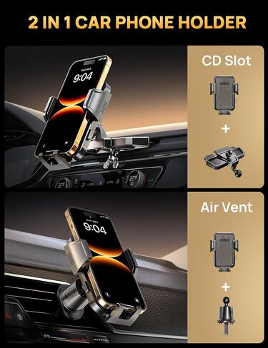 GUANDA TECHNOLOGIES CO., LTD. CD Phone Mount, Upgraded Car Phone Holder [Thick Cases Friendly], 360° Adjustable Universal Phone Mount for Car CD Slot Mount for iPhone & Android Cell Phones (Blue) in Kuwait