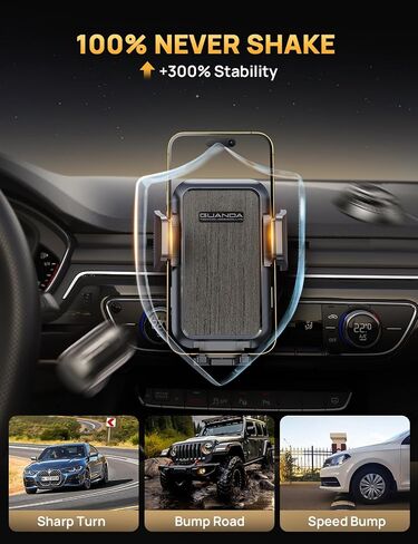 GUANDA TECHNOLOGIES CO., LTD. CD Phone Mount, Upgraded Car Phone Holder [Thick Cases Friendly], 360° Adjustable Universal Phone Mount for Car CD Slot Mount for iPhone & Android Cell Phones (Blue) in Kuwait