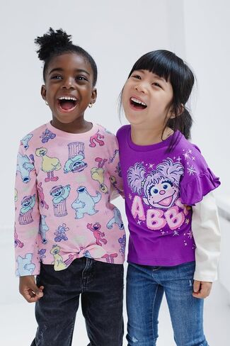 Sesame Street Elmo Girls 2 Pack T-Shirts Infant to Little Kid in Saudi Arabia