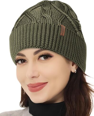 قبعة صغيرة من صوف ميرينو للشكل الخارجي، قبعة متماسكة للجنسين، قبعة صغيرة ذات أساور مضلعة يومية، قبعة شتوية دافئة in Kuwait