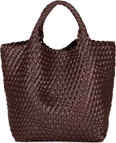 JINMANXUE Fashion Woven Bag Shopper Bag Travel Handbags and Purses Women Tote Bag Large Capacity Shoulder Bags in Kuwait