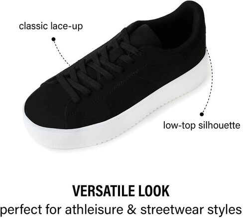 J. Adams Hero Platform Sneakers for Women - Casual Lace Up Fashion Tennis Shoes in Kuwait