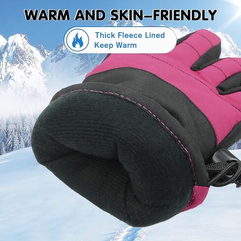 Century Star Kids Waterproof Gloves Snow Gloves Warm Winter Gloves for Kids Boys Girls Ski Gloves Sport Mittens in Kuwait