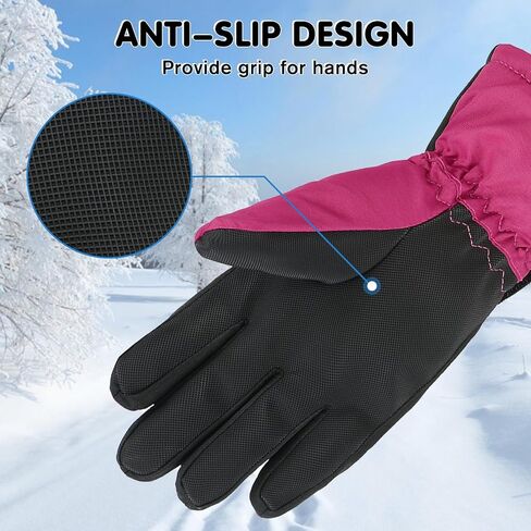 Century Star Kids Waterproof Gloves Snow Gloves Warm Winter Gloves for Kids Boys Girls Ski Gloves Sport Mittens in Kuwait