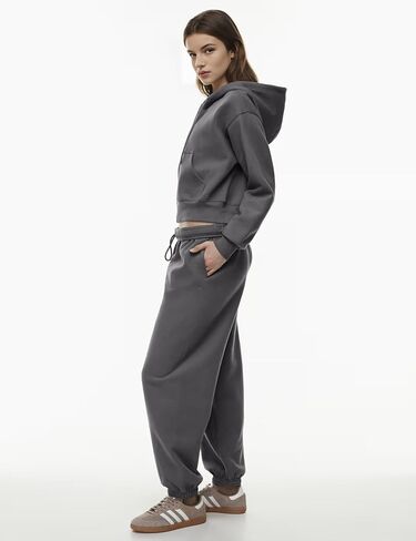 PUWEI Women's Casual Zip Up Drawstring Cropped Hoodie Hooded Crop Jacket Top with Pockets in Kuwait