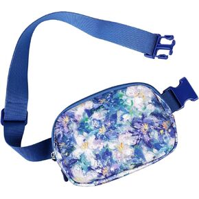 Belt Bag Waist Fanny Pack Crossbody Bags Cute Small Travel Essential Birthday Christmas Gift for Women Trendy Teen Girl Kids Daughter Sister Her Preppy Girly Stuff，Tie Dye Rainbow
