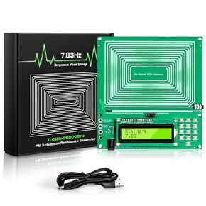 Adjustable Schumann Resonance Generator (0.01Hz-20kHz) | Healing Frequency Generator, Rife Machine, 7.83Hz Sleep Aid, Stress Relief, Relaxation, Meditation & Yoga Enhancer, USB Powered
