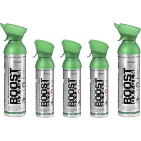 Boost Oxygen 10 Liter Canned Oxygen (2 Pack) and 5 Liter Canned Oxygen (3 Pack) with Built-in Mouthpiece for High Altitudes and Recovery, Flavorless