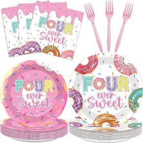 ZOIIWA 200 PCS Groovy Birthday Tableware Disposable Hippie Daisy Flower Plates Napkins Party Supplies 60s 70s Two Retro Boho Dinnerware Set Hippie Party Baby Shower Decoration Serve 50 guest