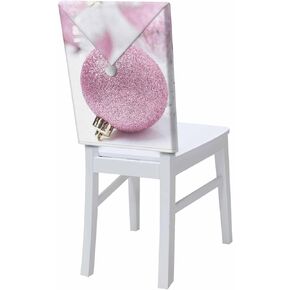 Christmas Dining Room Chair Back Covers, Merry Christmas Snowflake Polka Dot Gold White Chair Covers Kitchen Chair Slipcovers Protective Covers for Holiday Party Festival Decoration, Set of 6 in Kuwait