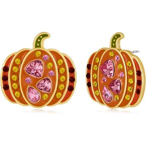 WOWORAMA Halloween Earrings Cute Pumpkin Earrings for Women Fun Crystal Pumpkin Stud Earrings Funny Smiling Face Pumpkin Drop Earrings Halloween Earrings Jewelry Gifts in Kuwait