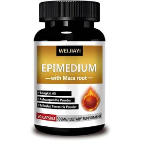 Epimedium can Enhance Male Sexual Function - Super Epimedium, containing 500 milligrams per Serving, Combined with extracts from Dongge Ali, Saw Palm, Ginseng, and Black maca Root,…