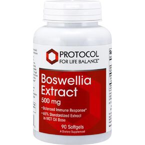 Protocol Boswellia Extract 500 mg - Boswellia Supplement - with MCT Oil Base - Immune Support - Dairy Free & Soy Free - 90 Softgels