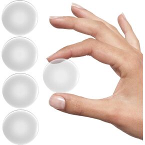 Technogel Protector Medium - 4 PCs Pack, Transparent Peel-and-Stick Surface Protectors, 2" Diameter, 0.25" High- Durable, Shock Absorbing, Reusable, Noise Damping (Medium), Door Bumpers