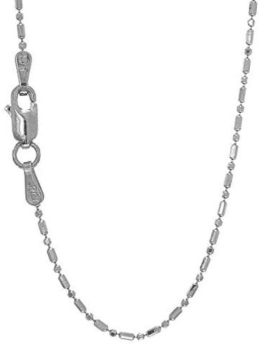 JewelStop 14k الذهب الصلب 1mm بار حبة الكرة سلسلة قلادة 16 "18" 20" in Kuwait