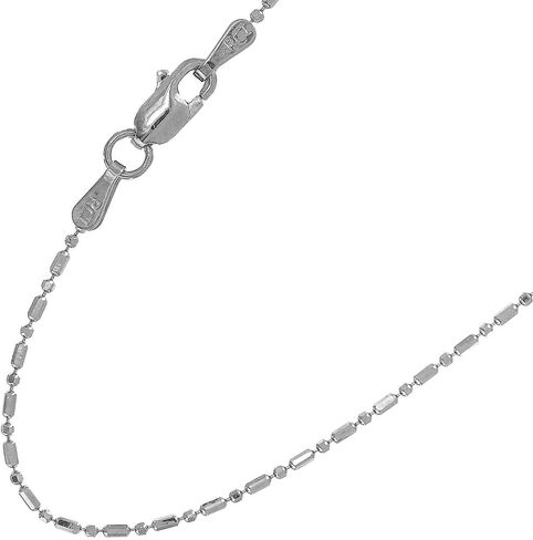 JewelStop 14k الذهب الصلب 1mm بار حبة الكرة سلسلة قلادة 16 "18" 20" in Kuwait