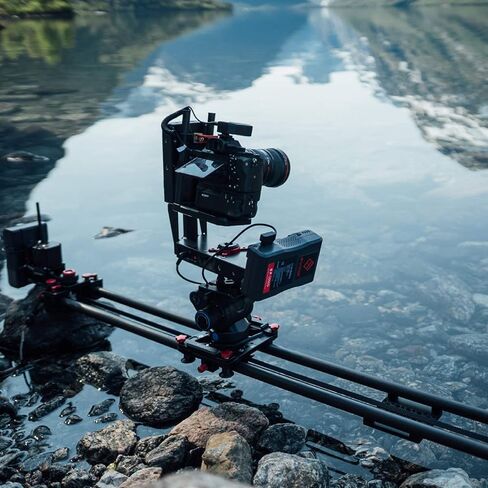 IFOOTAGE Camera Slider Track Aluminum 16.6'' Dolly Rail Video Stabilizer Professional for DSLR Camera DV Video Camcorder Film Photography - Shark Slider Nano (N1-B) in Saudi Arabia