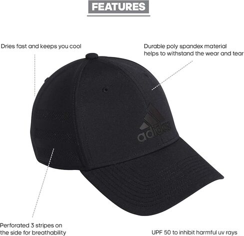 adidas Men's Gameday Structured Stretch Fit Hat 4.0 in Saudi Arabia