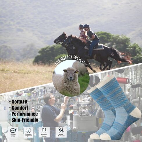 جوارب دائرية للسيدات من صوف ميرينو للمشي لمسافات طويلة في الهواء الطلق من Ortis للنساء in Kuwait