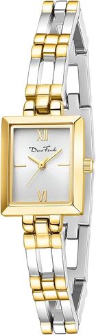 Diaofendi Small Gold Watches for Women Vintage Ladies Quartz Wrist Watches Stainless Steel Band Womens Gold Watch Luxury Bracelet Tools Included in Saudi Arabia