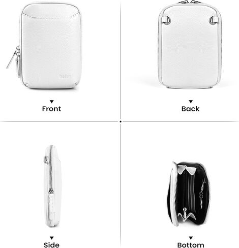 befen Leather Crossbody Cell Phone Purse for Women, Women's Small Zip Around Crossbody Wallet Bags - Fit iPhone 14 Pro in Kuwait
