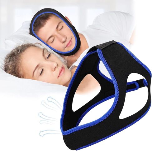 Anti Snoring Chin Strap,Chin Strap for cpap Users,Anti Snoring Devices, Sleep Aid for Men and Women，Breathable Stop Snoring Chin Strap Snoring Solution for Users to Keep Mouth Closed in Saudi Arabia