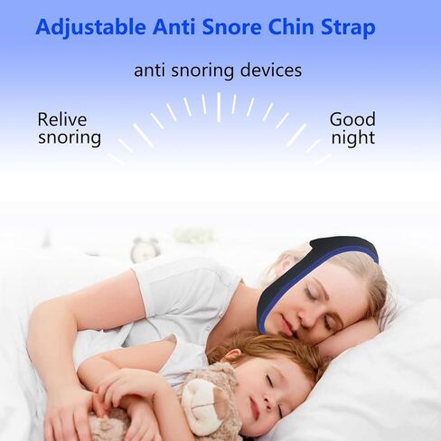 Anti Snoring Chin Strap,Chin Strap for cpap Users,Anti Snoring Devices, Sleep Aid for Men and Women，Breathable Stop Snoring Chin Strap Snoring Solution for Users to Keep Mouth Closed in Saudi Arabia