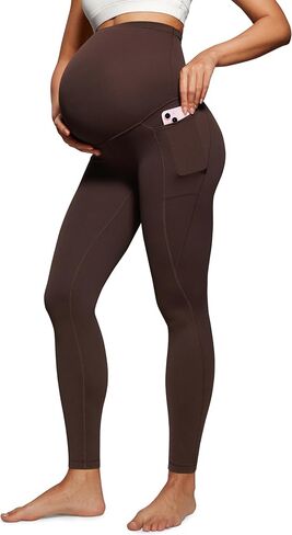 بنطال CRZ YOGA النسائي Butterluxe للحمل مع جيوب فوق البطن 28 بوصة - سروال حمل يوجا نشط للتمرين الناعم in Saudi Arabia