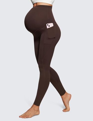 بنطال CRZ YOGA النسائي Butterluxe للحمل مع جيوب فوق البطن 28 بوصة - سروال حمل يوجا نشط للتمرين الناعم in Saudi Arabia