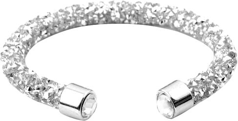 COLORFUL BLING Adjustable Glitter Rhinestone Bangle Sparkly Crystal Wedding Bridal Statement Bracelet Jewelry for Women in Saudi Arabia