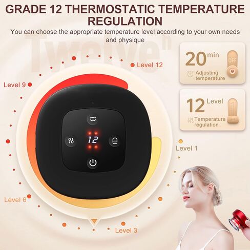 Electric Cupping Therapy Set, 4 in 1 Smart Cupping Therapy Massager with Red Light Therapy for Pain Relief,Knots,Aches,Circulation, Cupping Kit with 12 Level Temperature and Suction in Saudi Arabia