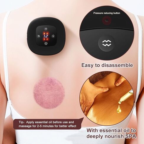 Electric Cupping Therapy Set, 4 in 1 Smart Cupping Therapy Massager with Red Light Therapy for Pain Relief,Knots,Aches,Circulation, Cupping Kit with 12 Level Temperature and Suction in Saudi Arabia