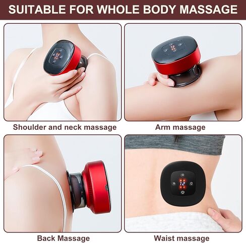 Electric Cupping Therapy Set, 4 in 1 Smart Cupping Therapy Massager with Red Light Therapy for Pain Relief,Knots,Aches,Circulation, Cupping Kit with 12 Level Temperature and Suction in Saudi Arabia