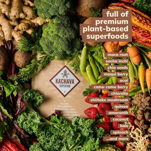 Ka’Chava All-In-One Nutrition Shake Blend, 85+ Superfoods & Nutrients, Meal Replacement, Greens Plant-Based Superfood Powder Protein Drink, Digestive Enzymes & Probiotics, Vegan Dairy Gluten Free, 2lb in Saudi Arabia