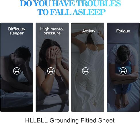 Grounding Sheet, 90% Organic Cotton+10% Pure Silver Organic Fitted Grounded Sheet for Improved Sleep, Pain Relief - Earth Connected Bedding (Gray, King) in Kuwait