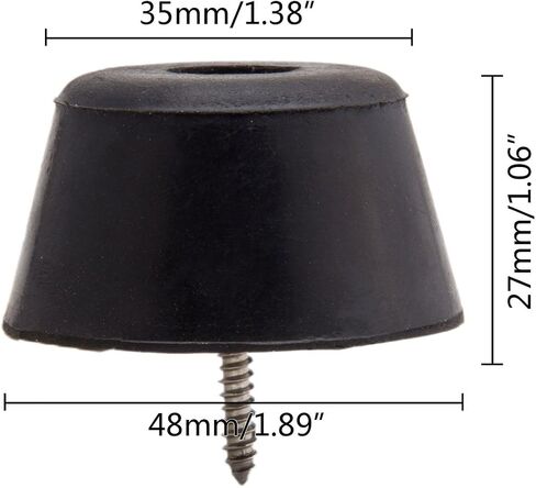 20pcs Round Furniture Pads,ULIFESTAR Rubber Furniture Feet Glides Sliders Carpet Saver Hardwood Floor Protectors Surface Protection for Chair Table Leg Caps Non Slip Furniture Grippers Black (30mm) in Saudi Arabia