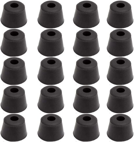 20pcs Round Furniture Pads,ULIFESTAR Rubber Furniture Feet Glides Sliders Carpet Saver Hardwood Floor Protectors Surface Protection for Chair Table Leg Caps Non Slip Furniture Grippers Black (30mm) in Saudi Arabia