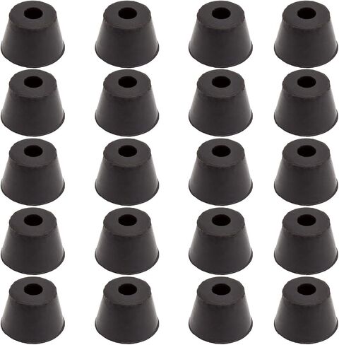 20pcs Round Furniture Pads,ULIFESTAR Rubber Furniture Feet Glides Sliders Carpet Saver Hardwood Floor Protectors Surface Protection for Chair Table Leg Caps Non Slip Furniture Grippers Black (30mm) in Saudi Arabia