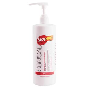 Stopain Pain Relief Clinical 32oz, Made in USA, Maximum Performance Pain Relief with 10% Menthol Plus Glucosamine for Muscle Aches, Joint Pain, and Arthritis